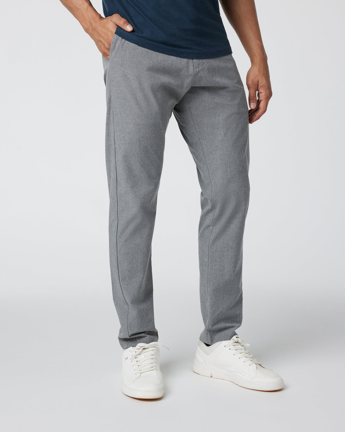 Men Vuori Aim Pant Concrete Grey Tailored Pants