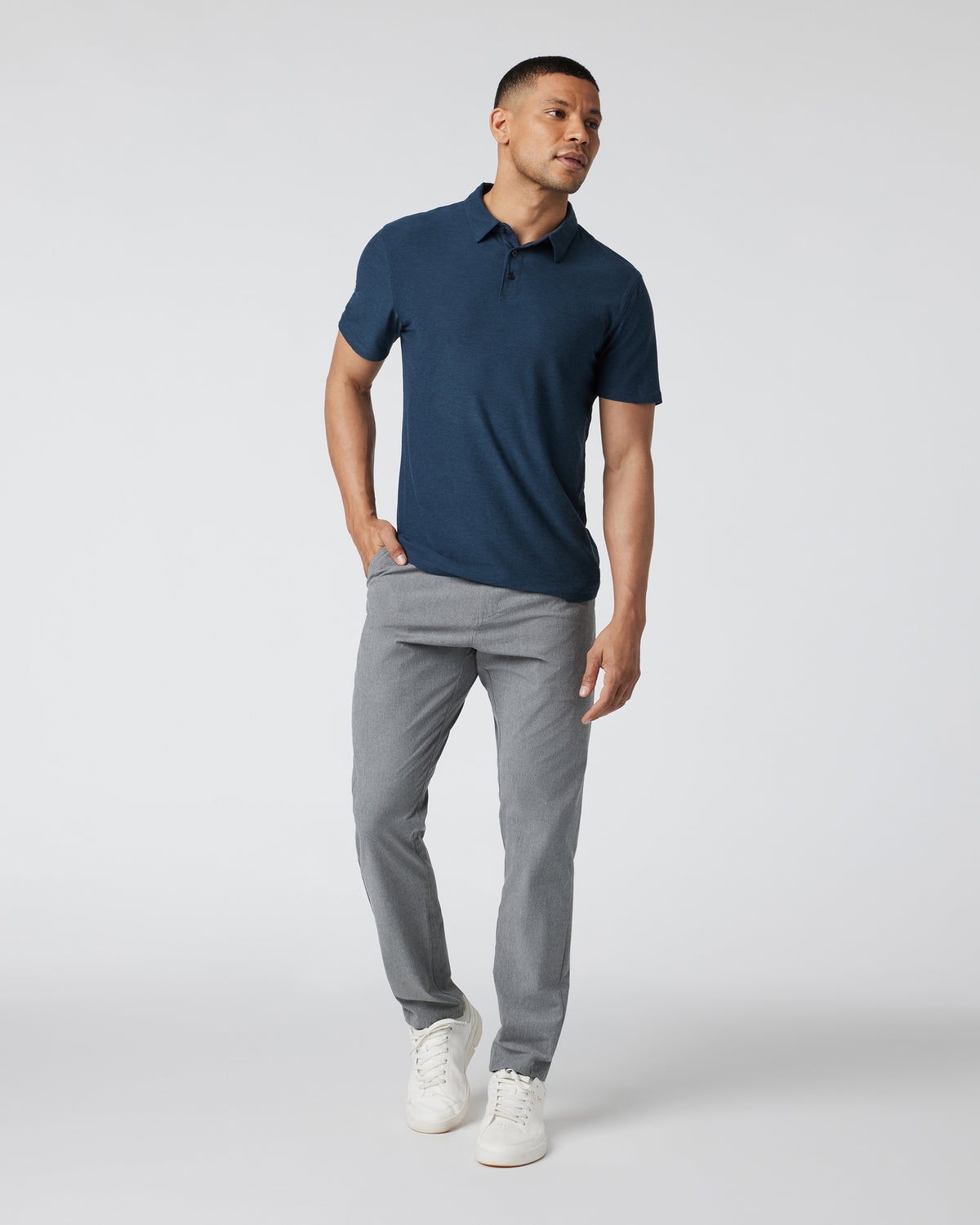 Men Vuori Aim Pant Concrete Grey Tailored Pants