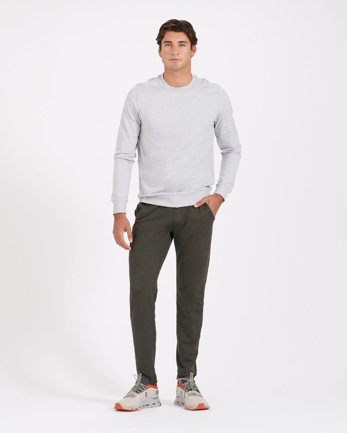 Men Vuori Ponto Performance Pant 30" Oregano Heather