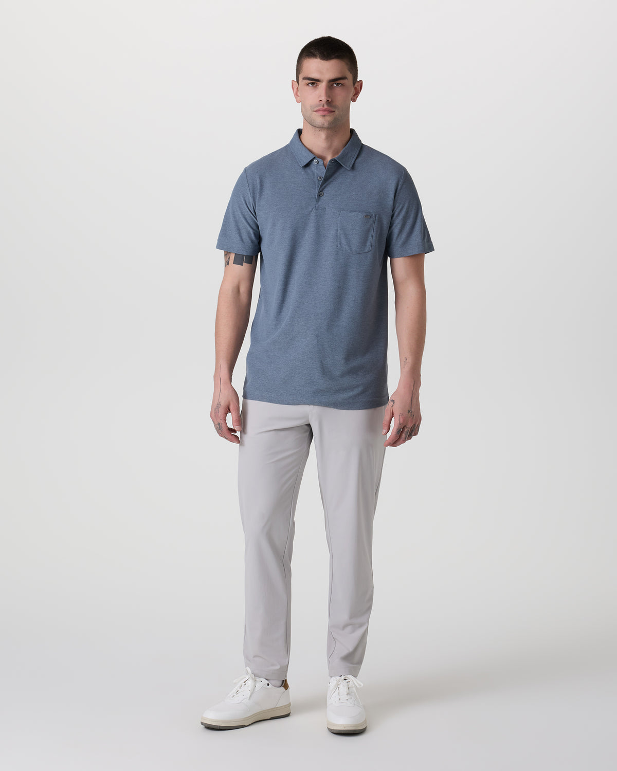 Men Vuori Fleet Chino Pant Athletic Slim 30" Fog