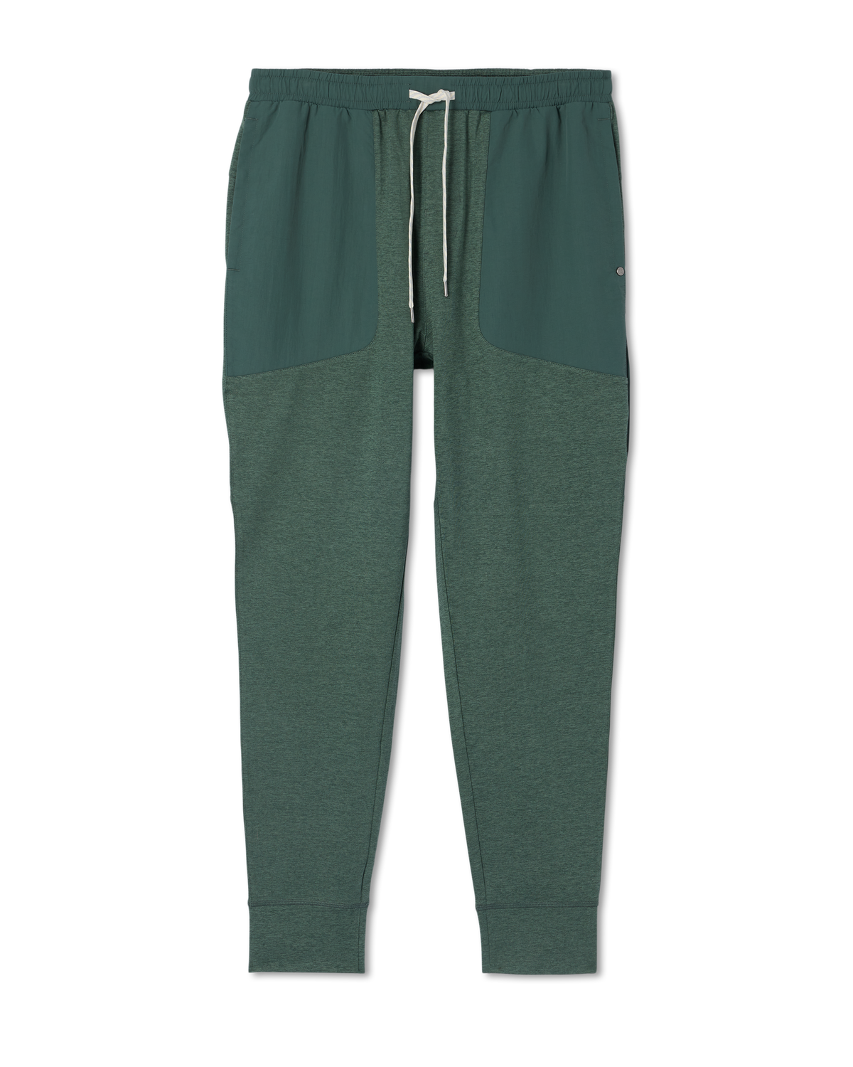 Men Vuori Men's Sunday Mixed Media Jogger 28" Agate Green Heather