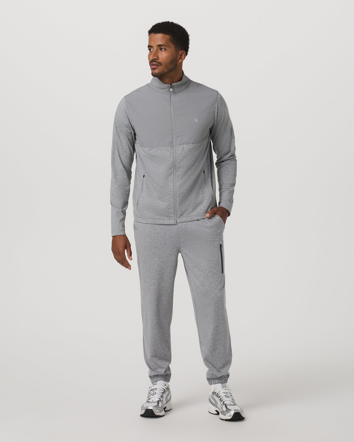 Men Vuori Sunday Performance Sweatpant Classic 30" Grey Heather