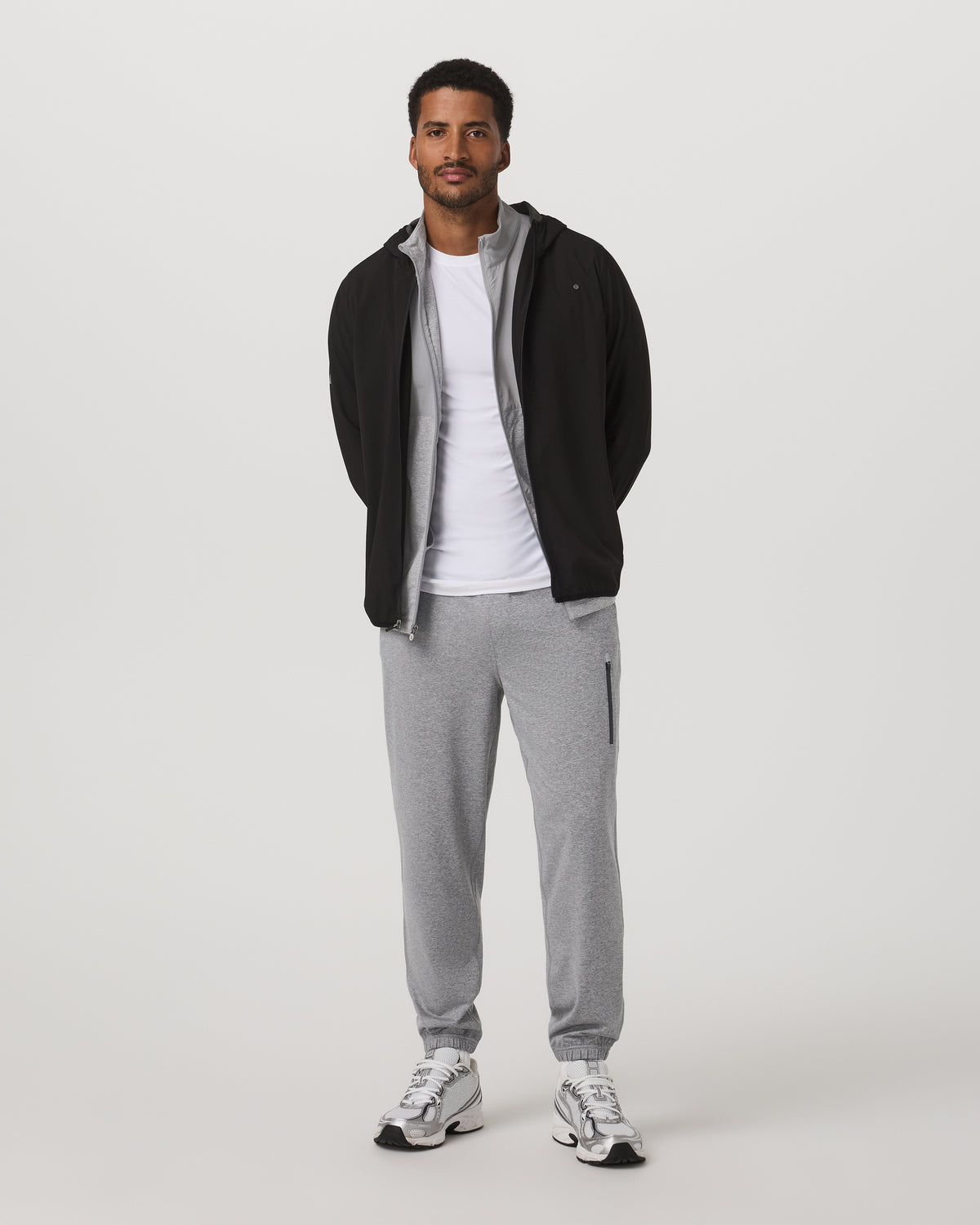 Men Vuori Sunday Performance Sweatpant Classic 30" Grey Heather