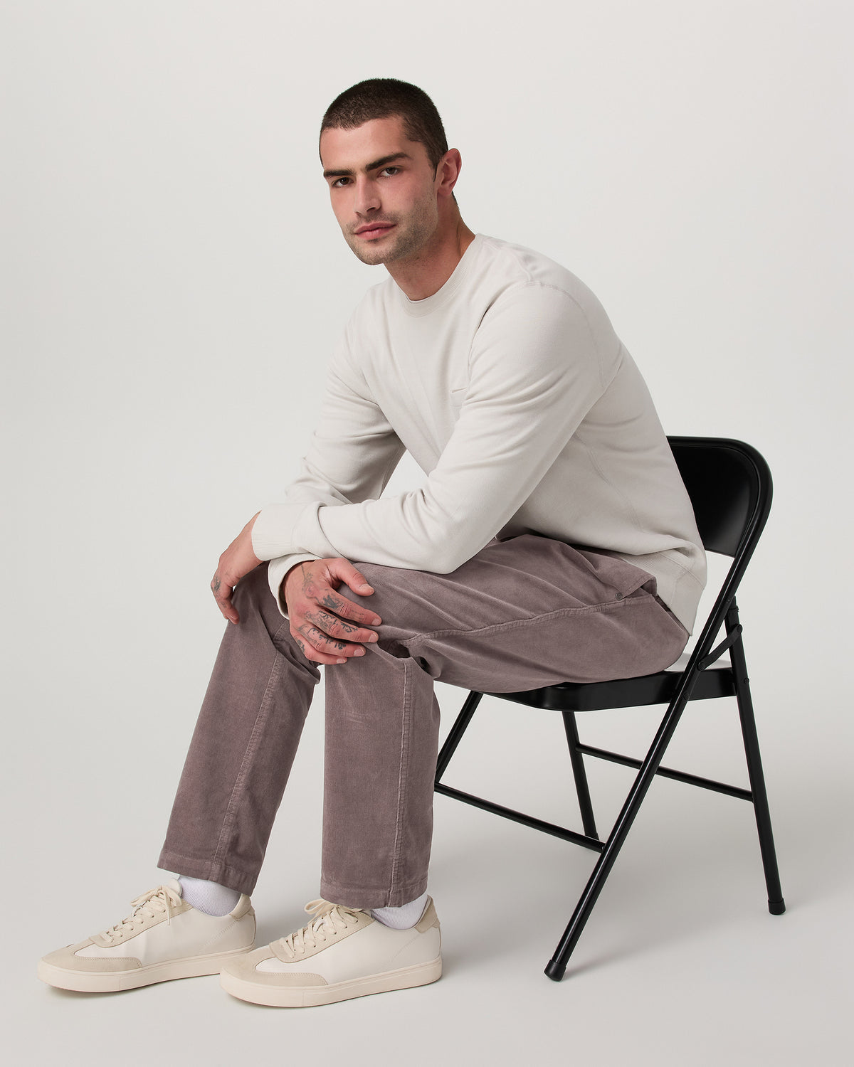 Men Vuori Men's Optimist Elastic Waist Pant Classic Fit Huckleberry