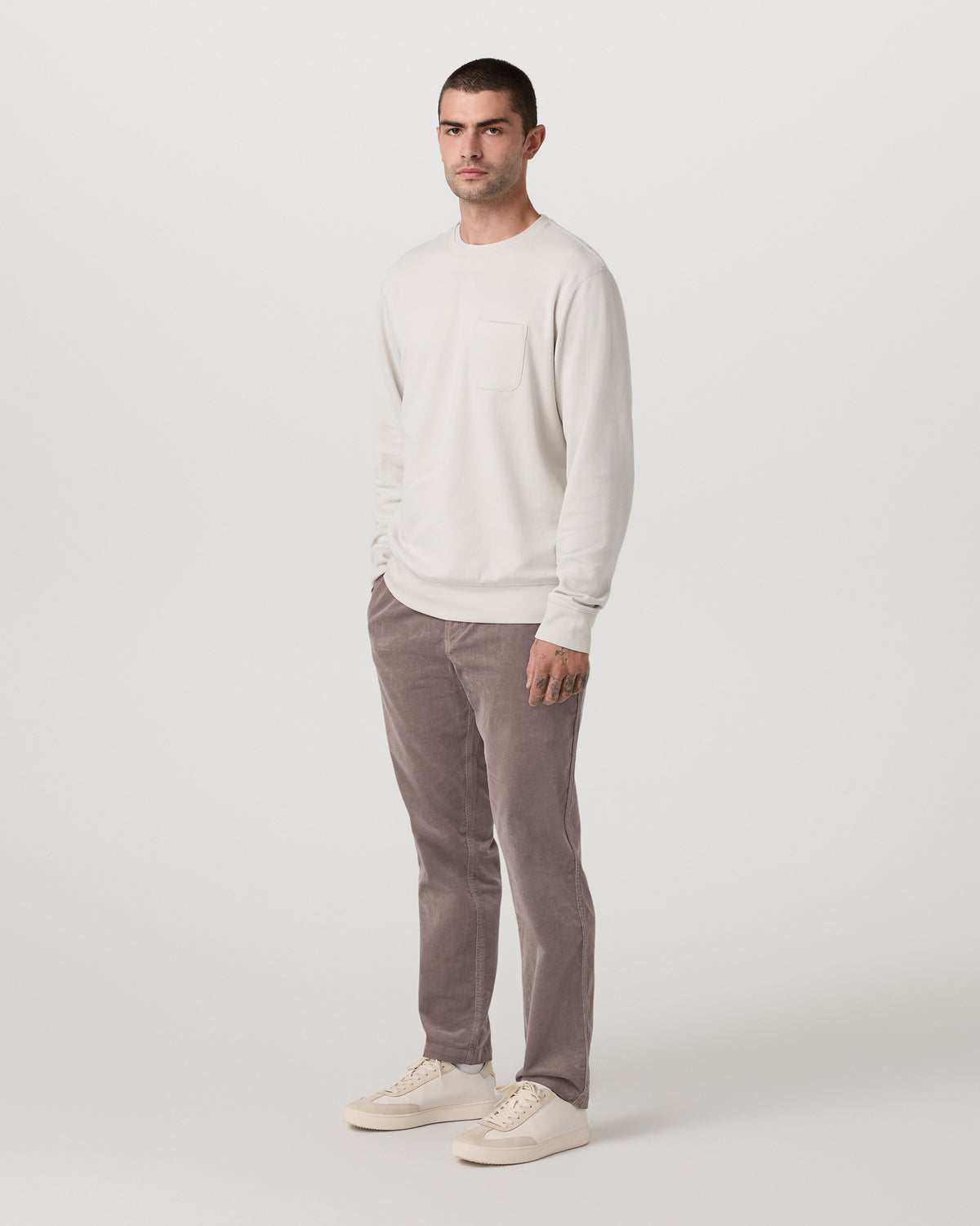 Men Vuori Men's Optimist Elastic Waist Pant Classic Fit Huckleberry