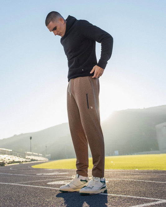 Men Vuori Sunday Performance Track Pant 2.0 Pecan Heather