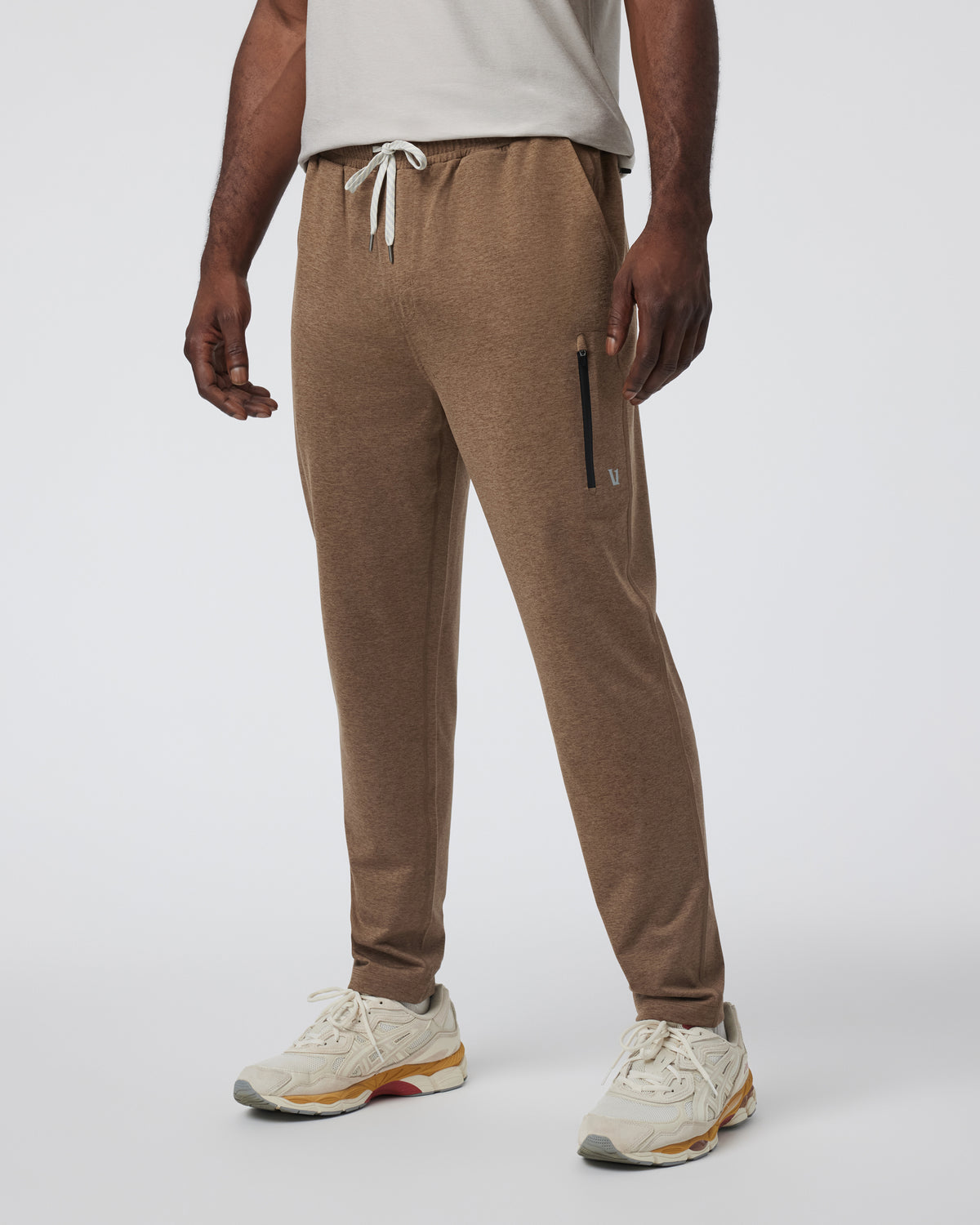 Men Vuori Sunday Performance Track Pant 2.0 Pecan Heather