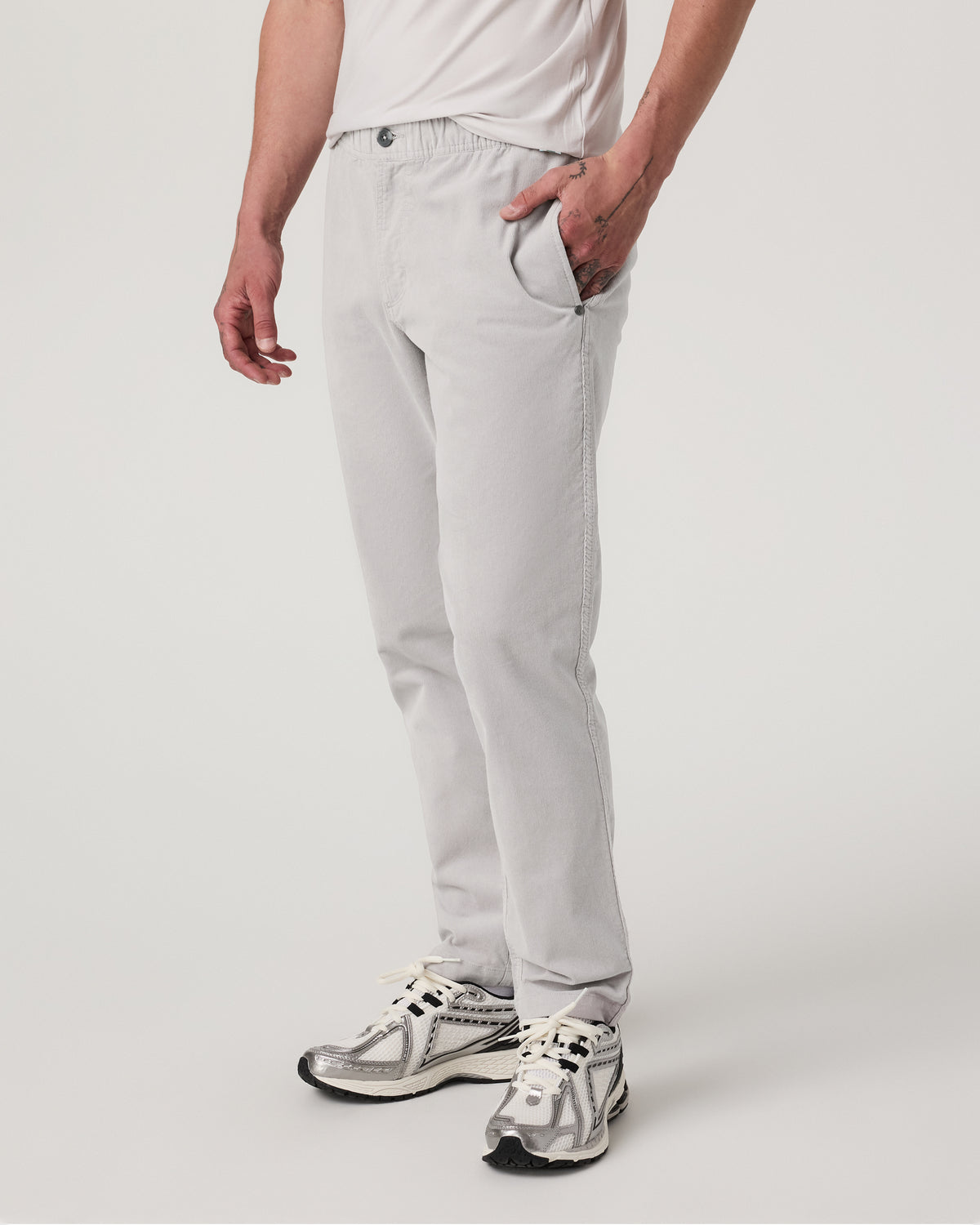 Men Vuori Optimist Elastic Waist Pant Classic Fit Amethyst Grey