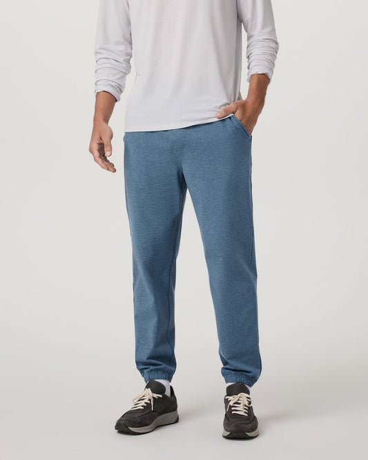 Men Vuori Men's Coronado Sweatpant 30" Pool Blue Heather
