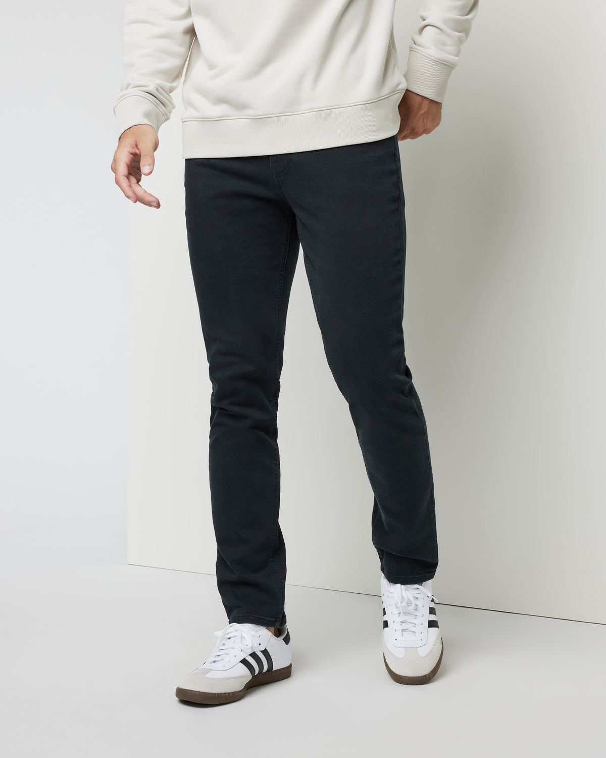 Men Vuori Benton Stretch Twill Pant Black 5-Pocket Pants
