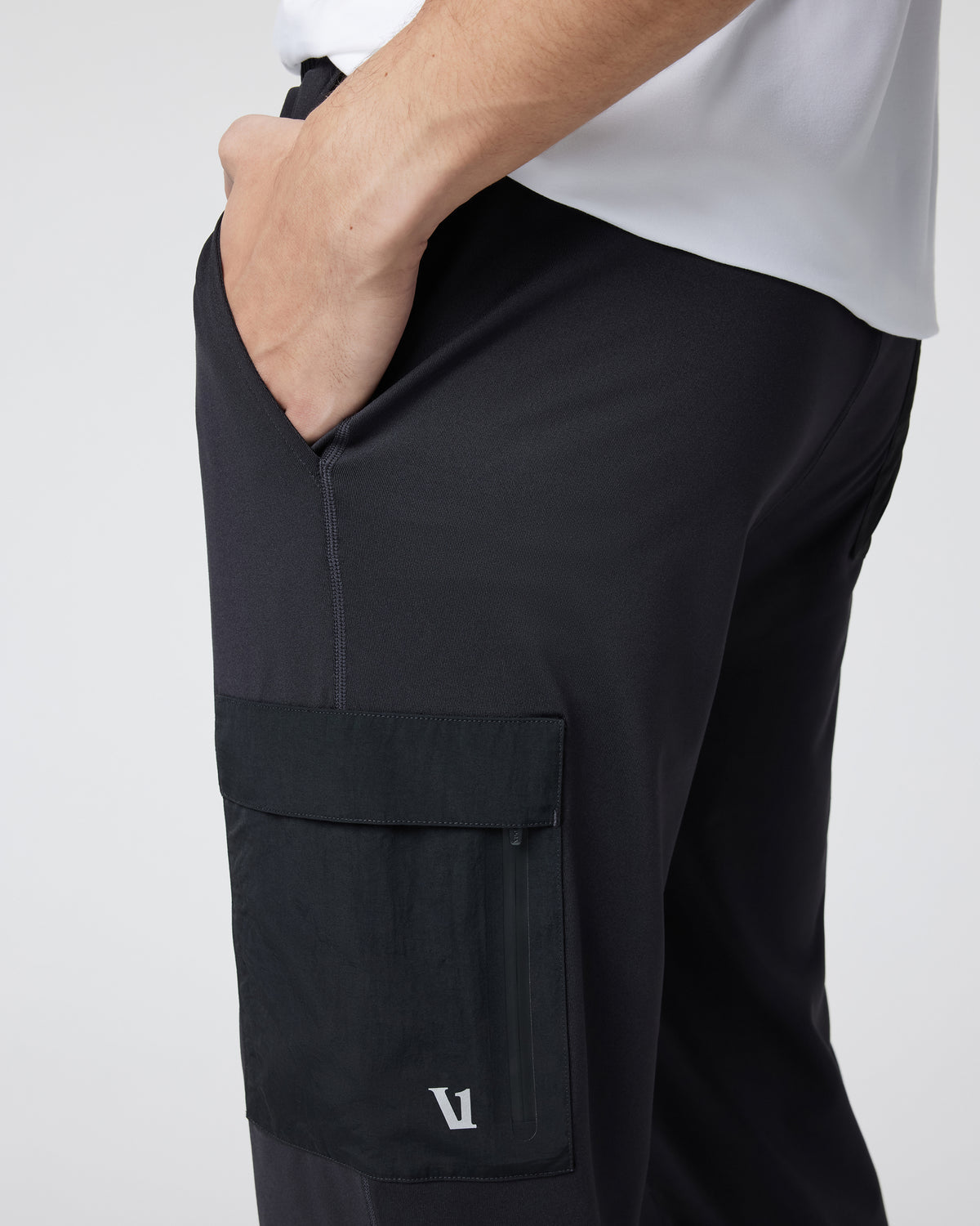 Men Vuori Sunday Utility Jogger Men's Black Cargo Joggers