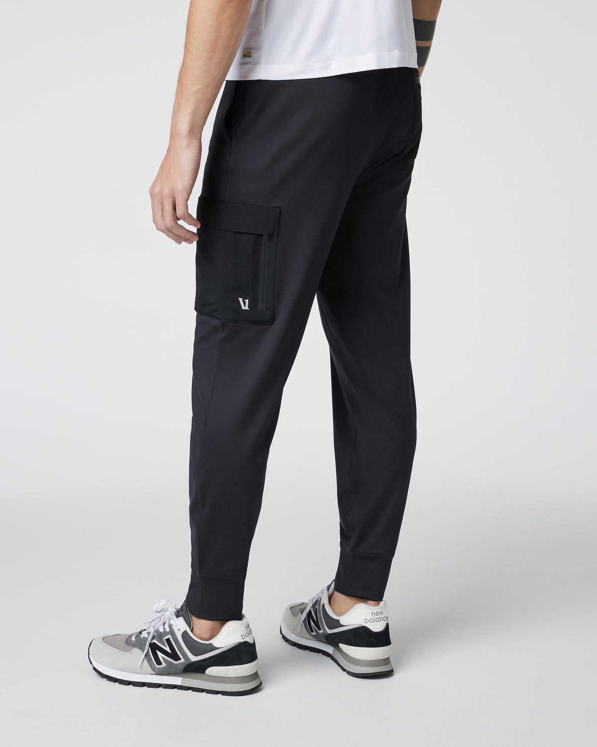 Men Vuori Sunday Utility Jogger Men's Black Cargo Joggers