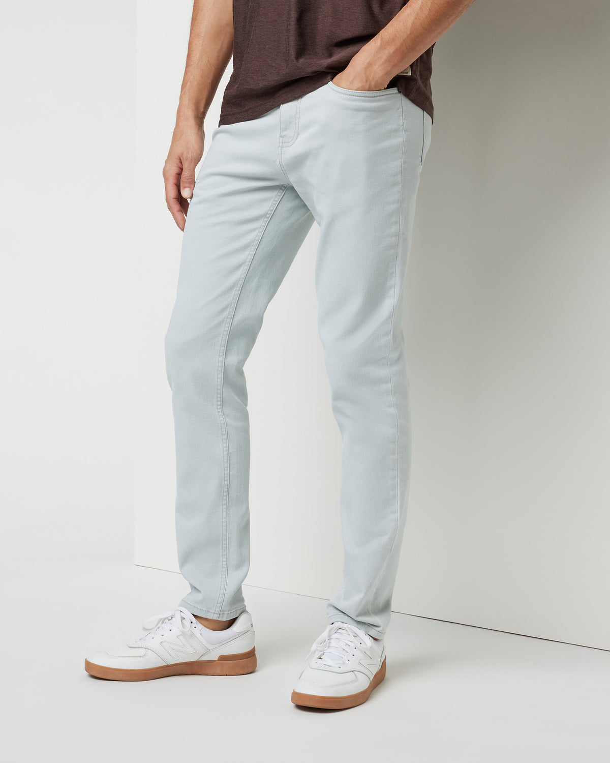 Men Vuori Benton Stretch Twill Pant Men's Sky Grey Twill Pants