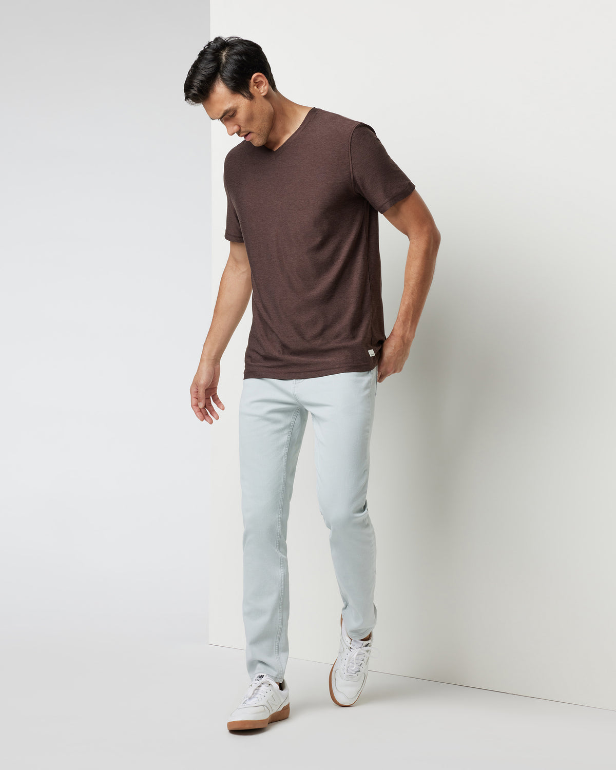 Men Vuori Benton Stretch Twill Pant Men's Sky Grey Twill Pants