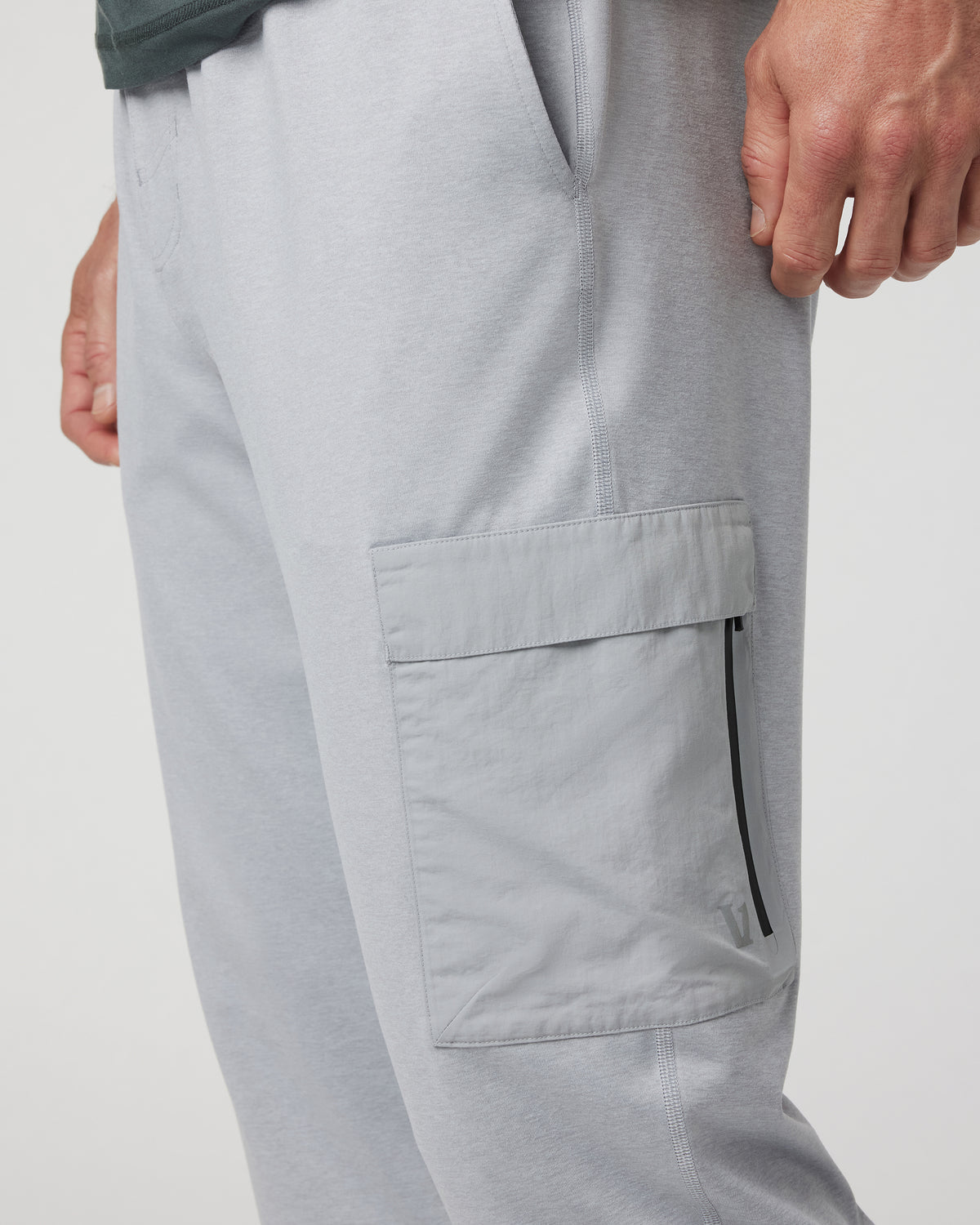 Men Vuori Sunday Utility Jogger Men's Platinum Cargo Joggers