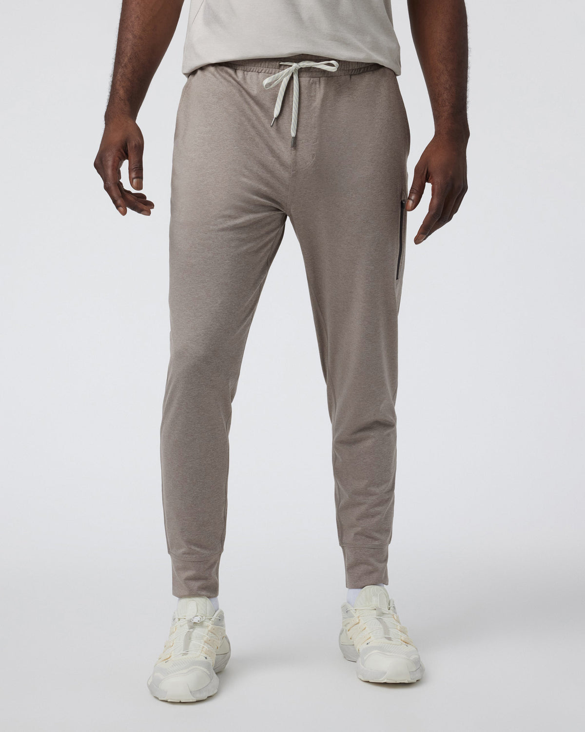 Men Vuori Sunday Performance Jogger Mocha Heather
