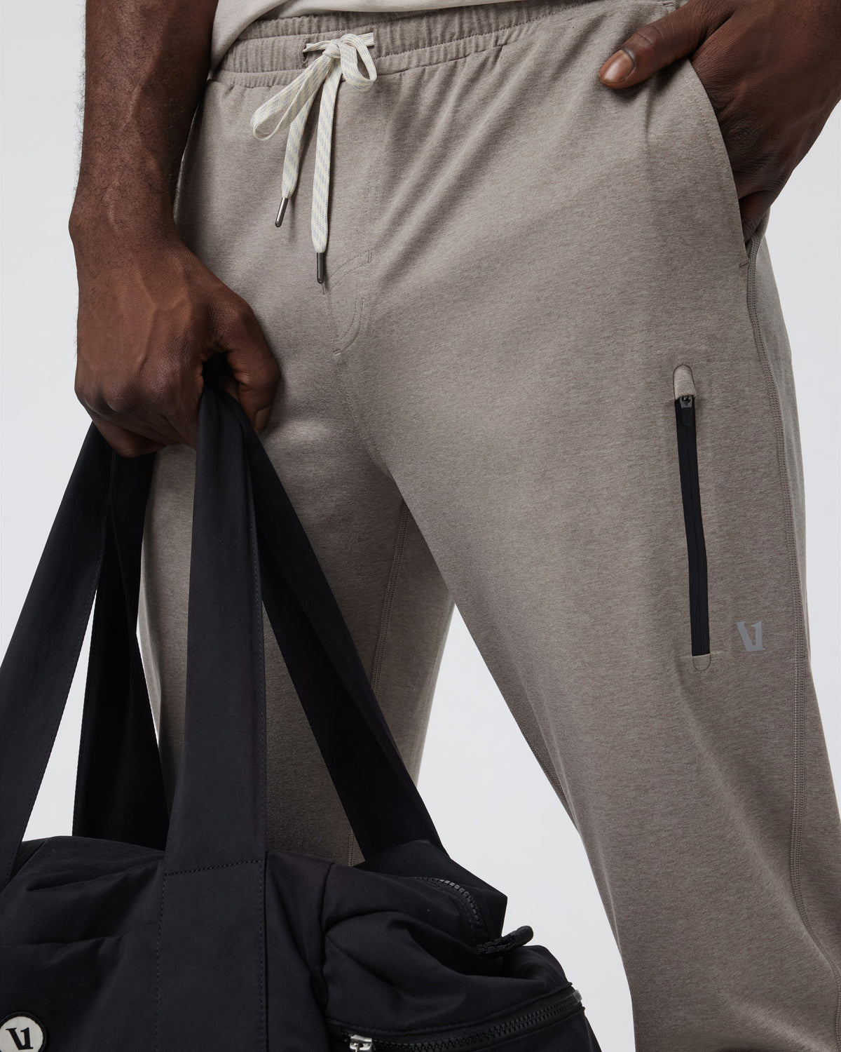 Men Vuori Sunday Performance Jogger Mocha Heather