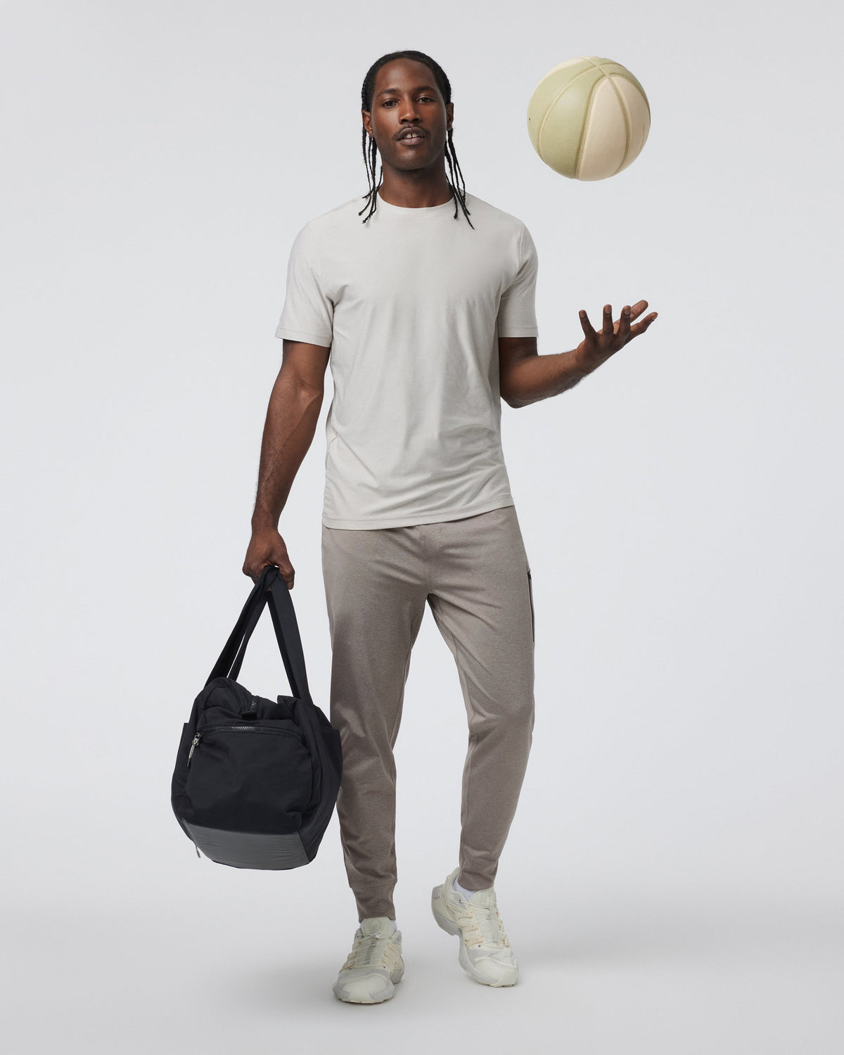 Men Vuori Sunday Performance Jogger Mocha Heather