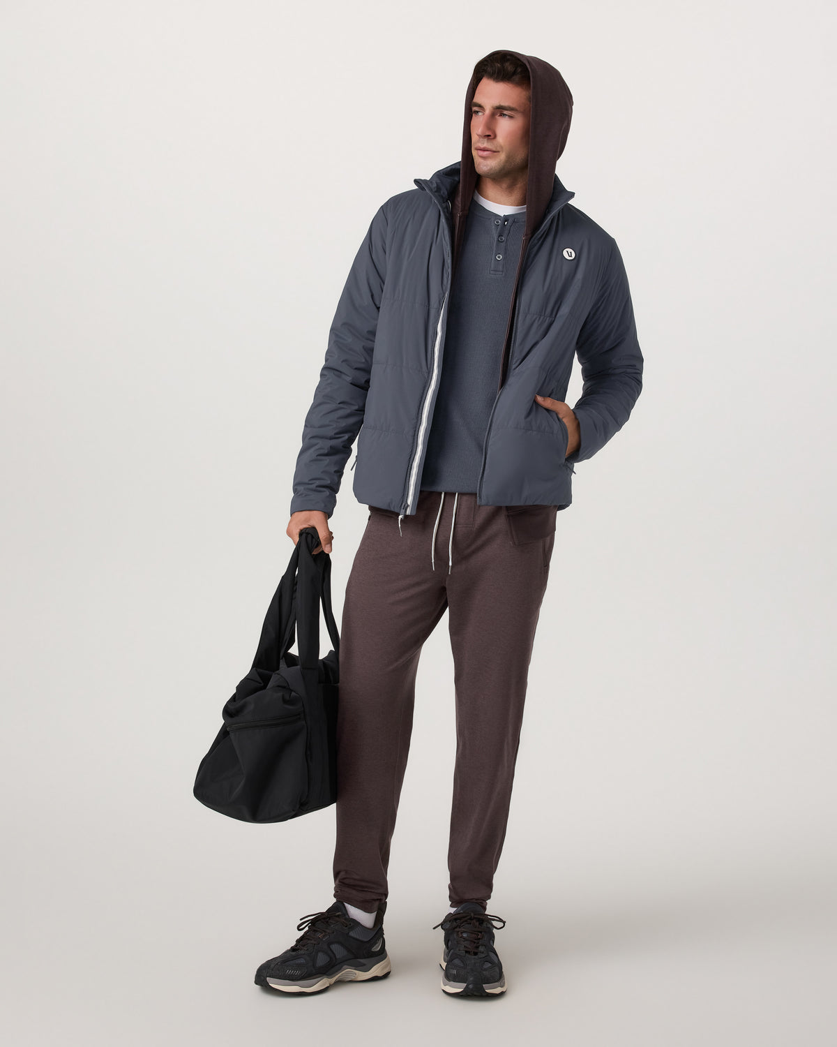 Men Vuori Men's Ponto Performance Jogger Sangria Heather