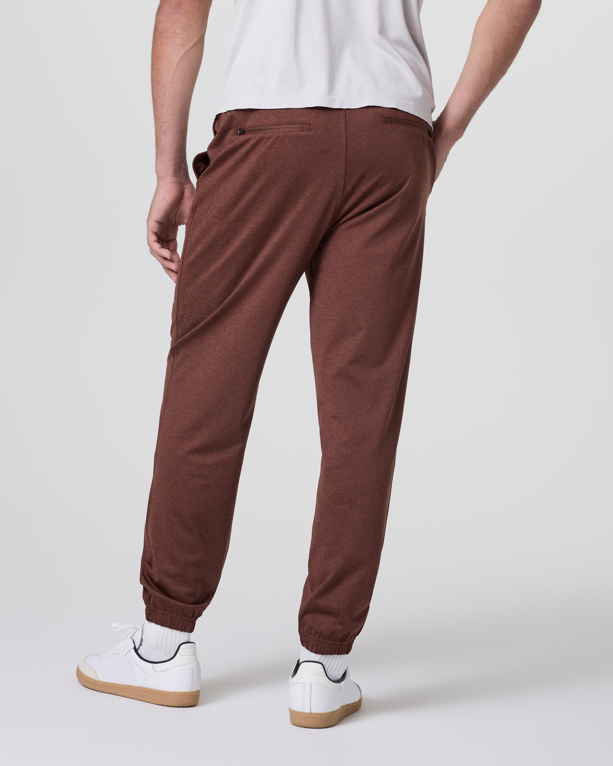 Men Vuori Sunday Performance Sweatpant Classic 30" Burnt Sienna Heather