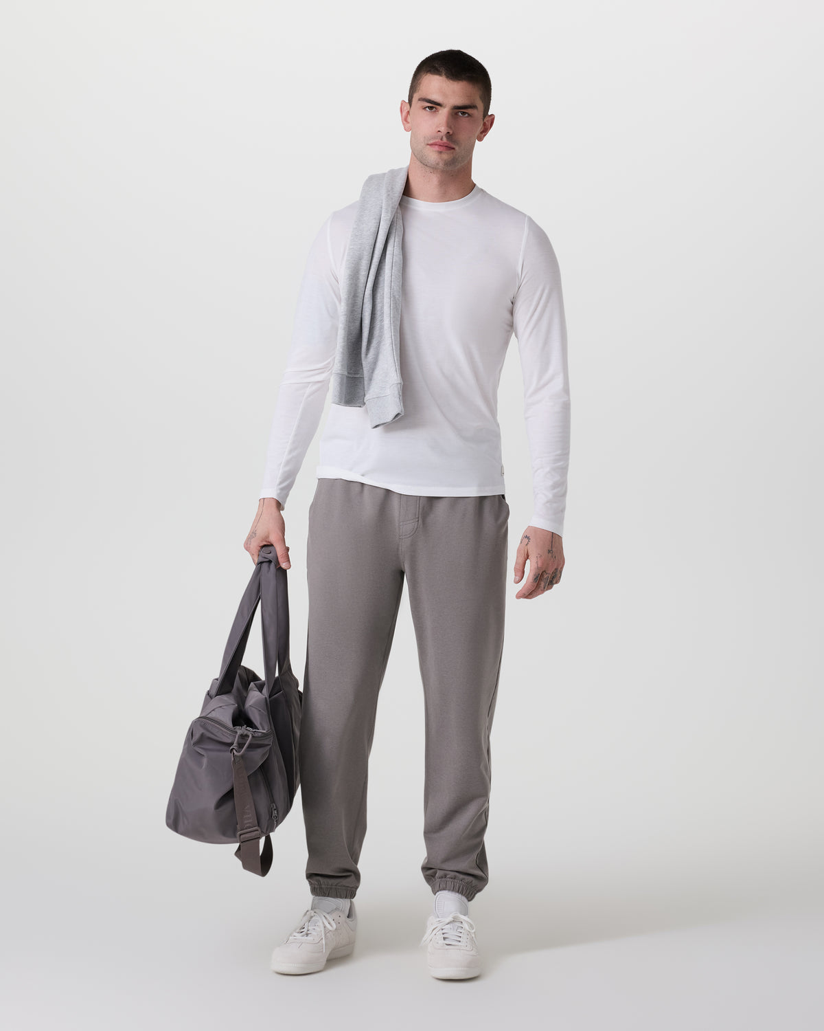 Men Vuori Coronado Performance Sweatpant Classic 30" Dolomite Heather