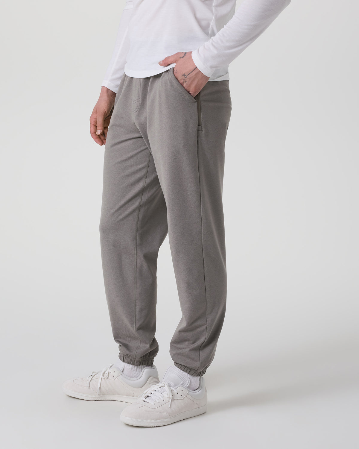 Men Vuori Coronado Performance Sweatpant Classic 28" Dolomite Heather