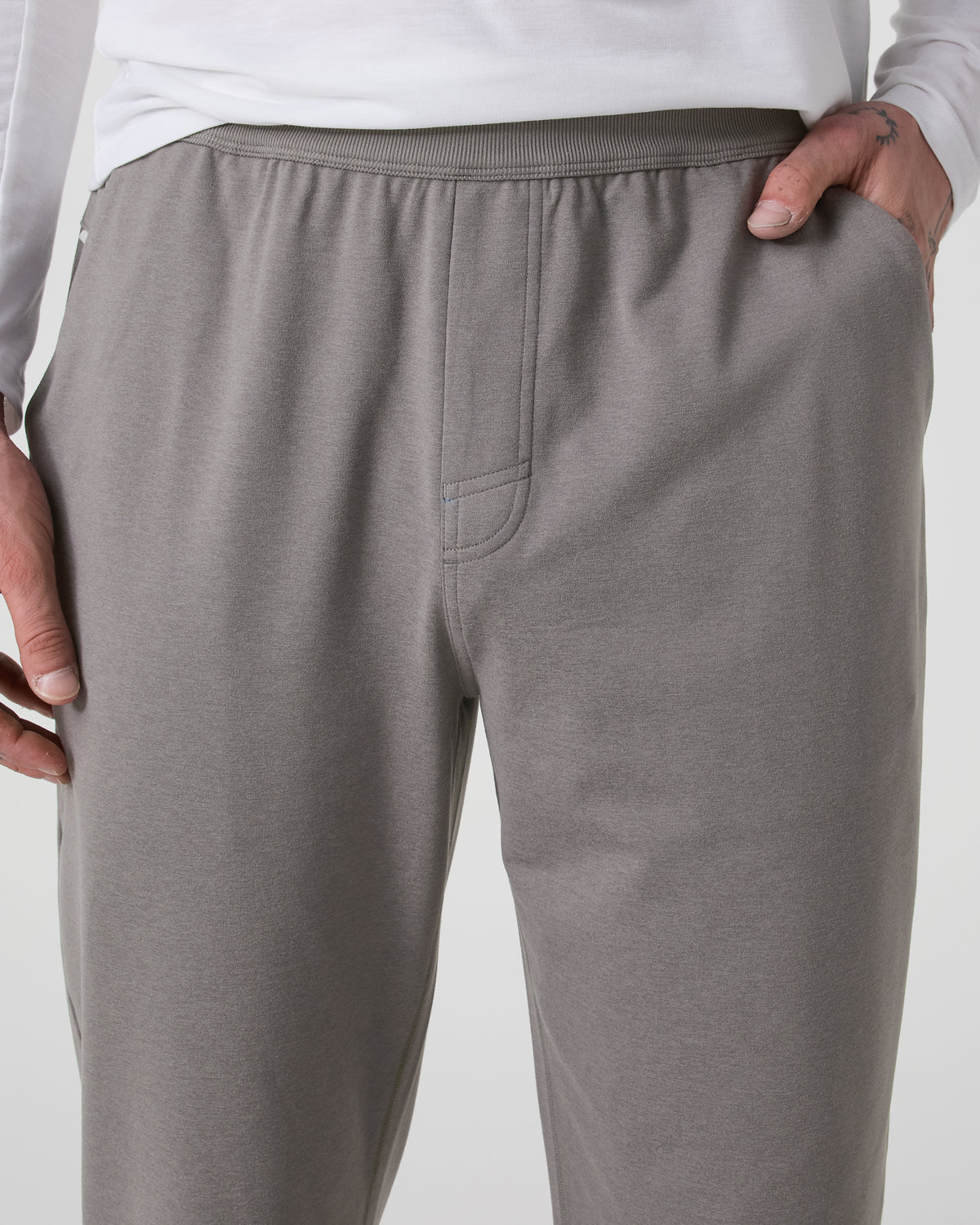 Men Vuori Coronado Performance Sweatpant Classic 28" Dolomite Heather