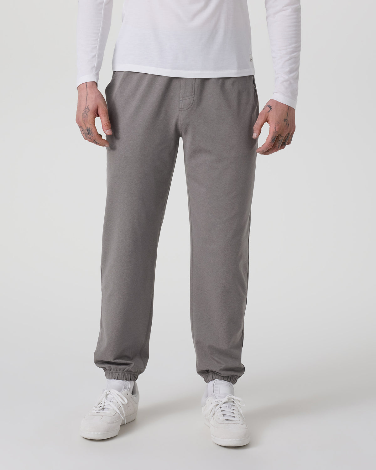 Men Vuori Coronado Performance Sweatpant Classic 28" Dolomite Heather