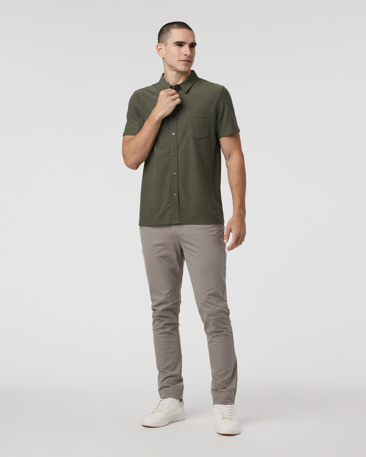 Men Vuori Meta Pant Athletic Slim 34" Mocha