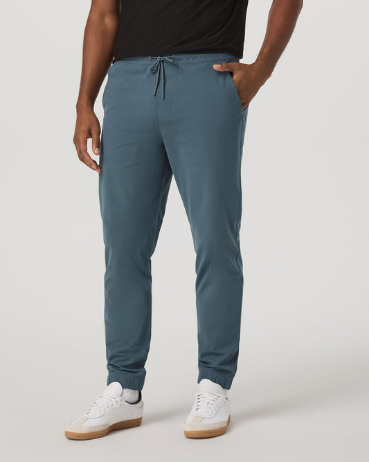 Men Vuori Meta Jogger 30" Men's Blue Sea Performance Knit Joggers