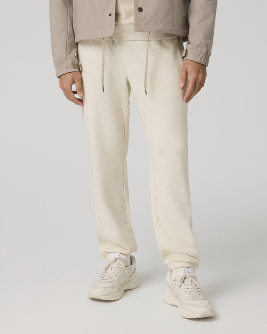 Men Vuori Men's Cypress Vintage Jogger 28" Buttermilk Heather