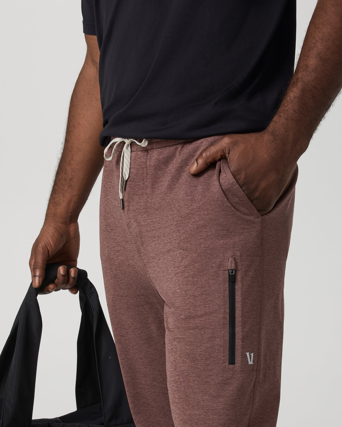 Men Vuori Sunday Performance Jogger 28" Sable Heather Joggers