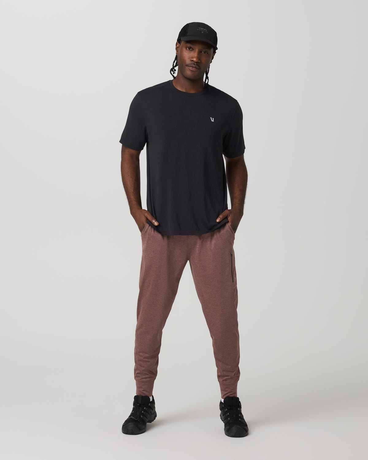 Men Vuori Sunday Performance Jogger 28" Sable Heather Joggers