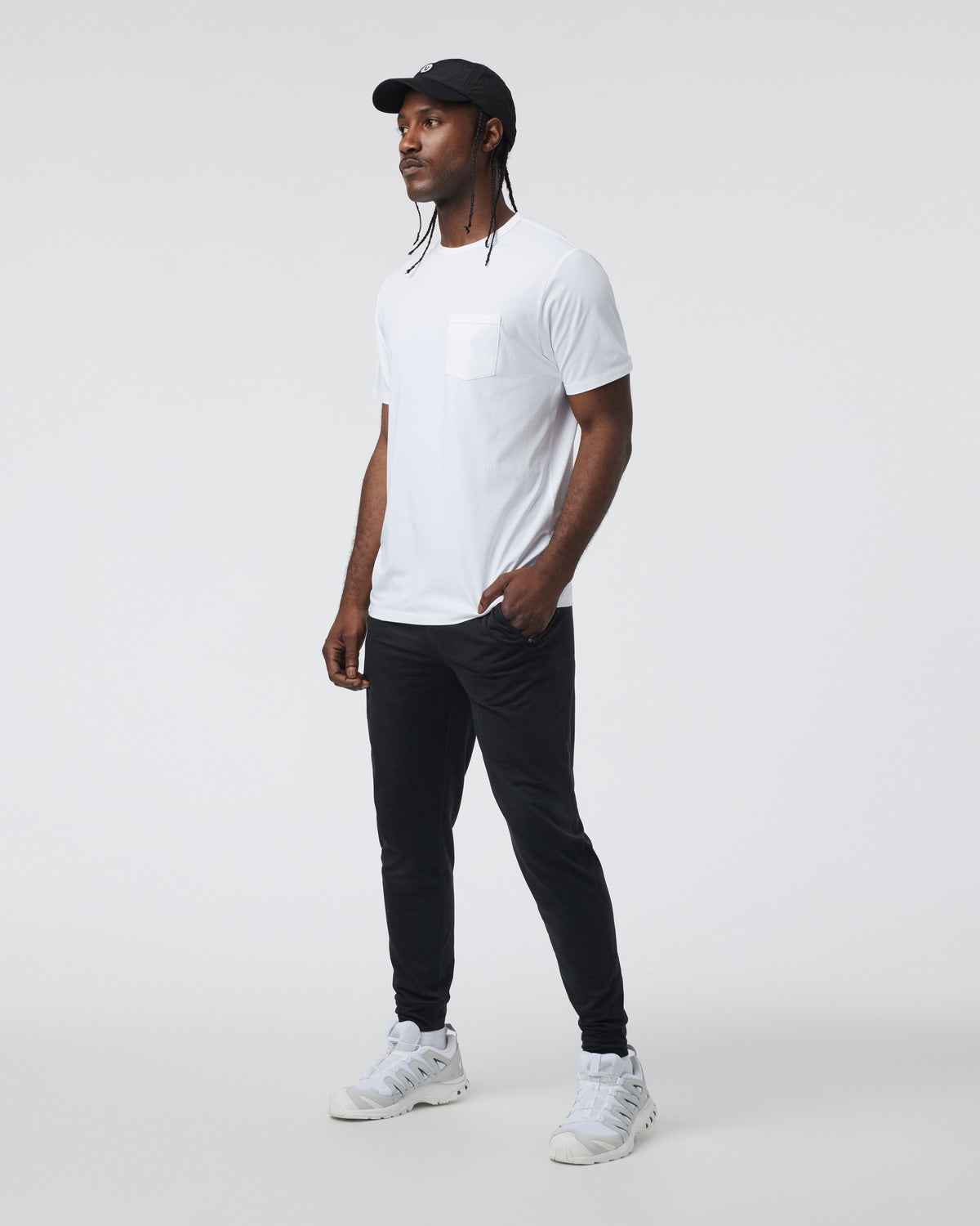 Men Vuori Ponto Performance Jogger Athletic Slim Fit 30" Black Heather