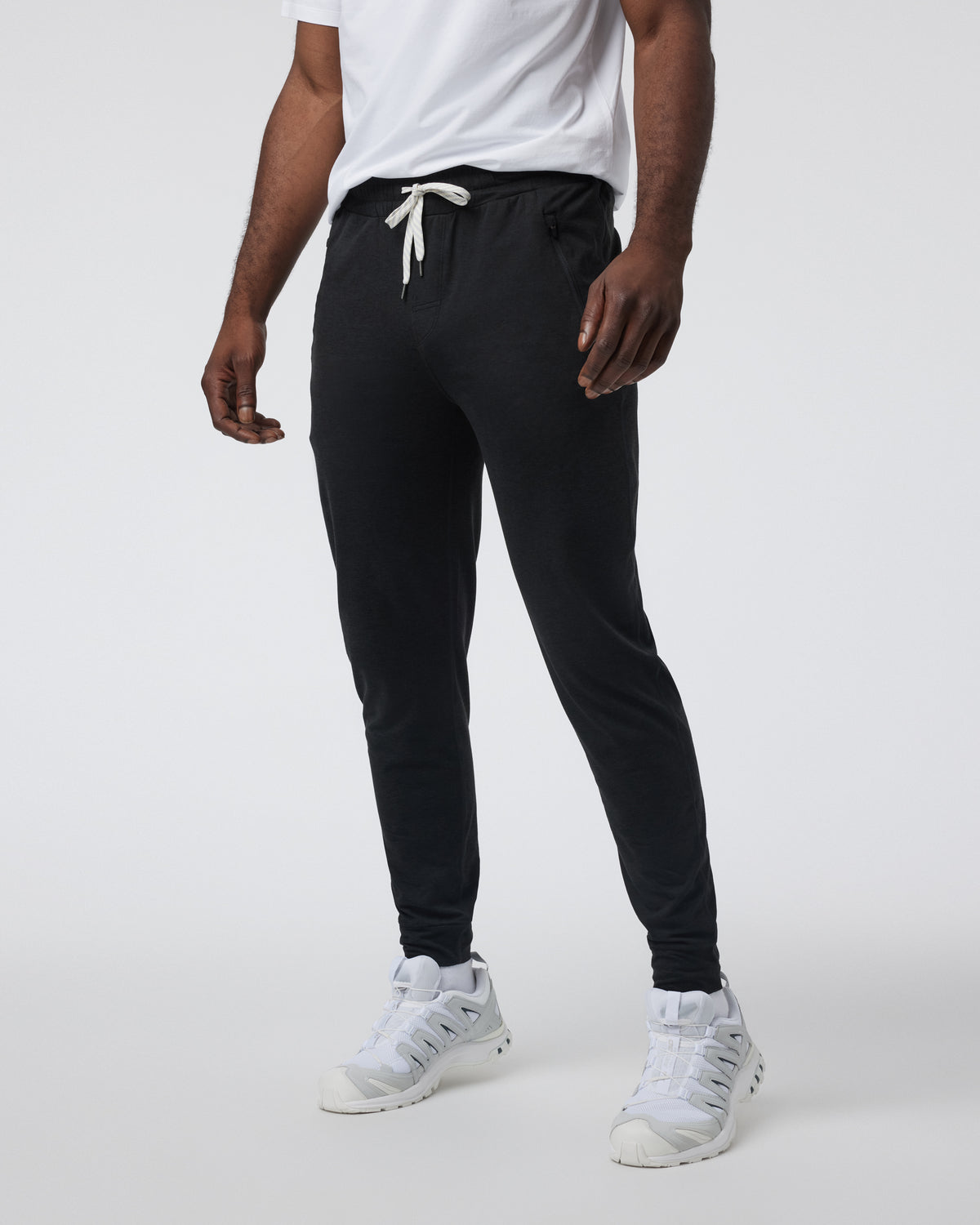 Men Vuori Ponto Performance Jogger Athletic Slim Fit 30" Black Heather