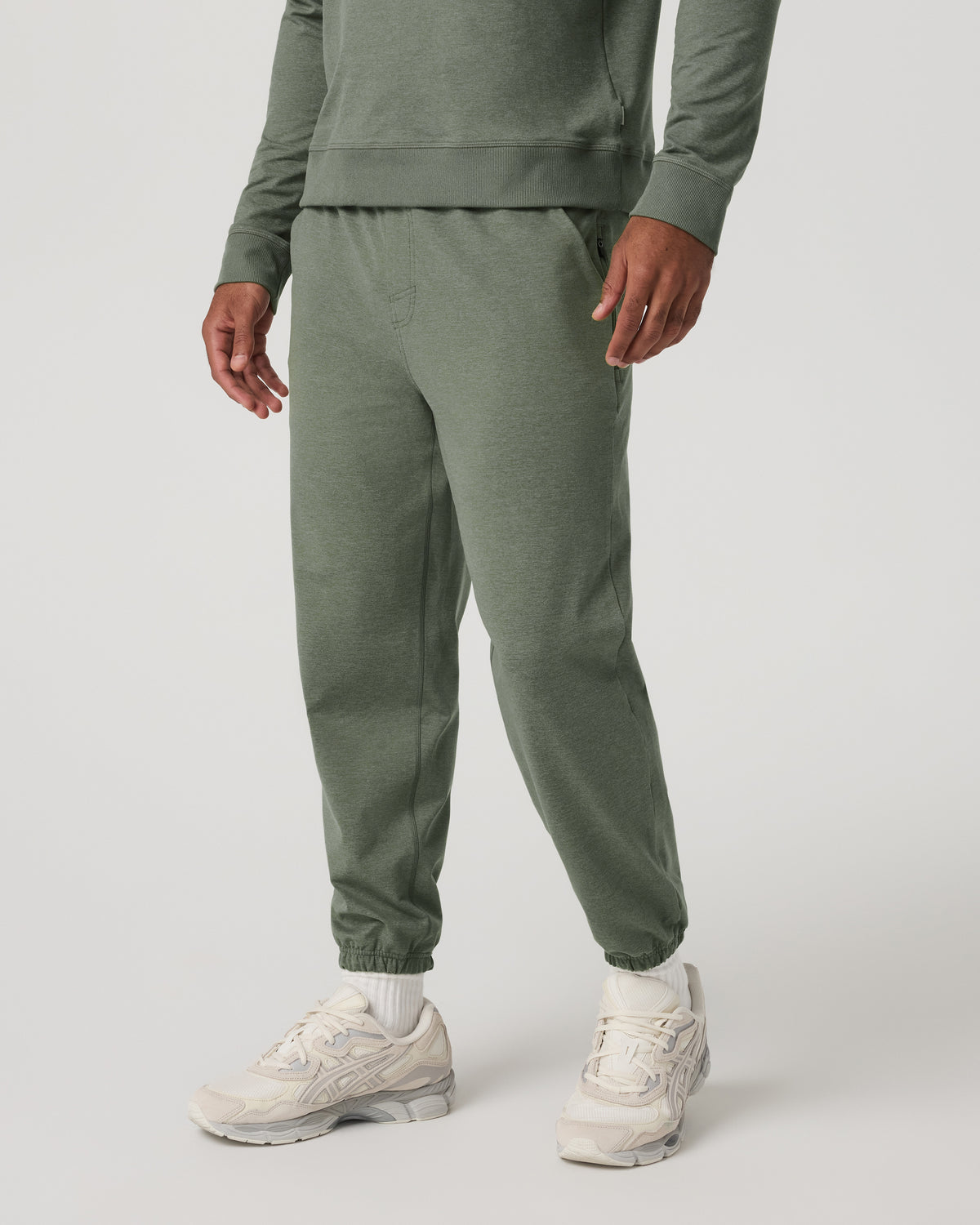Men Vuori Coronado Sweatpant Men's Light Oregano Heather Pants