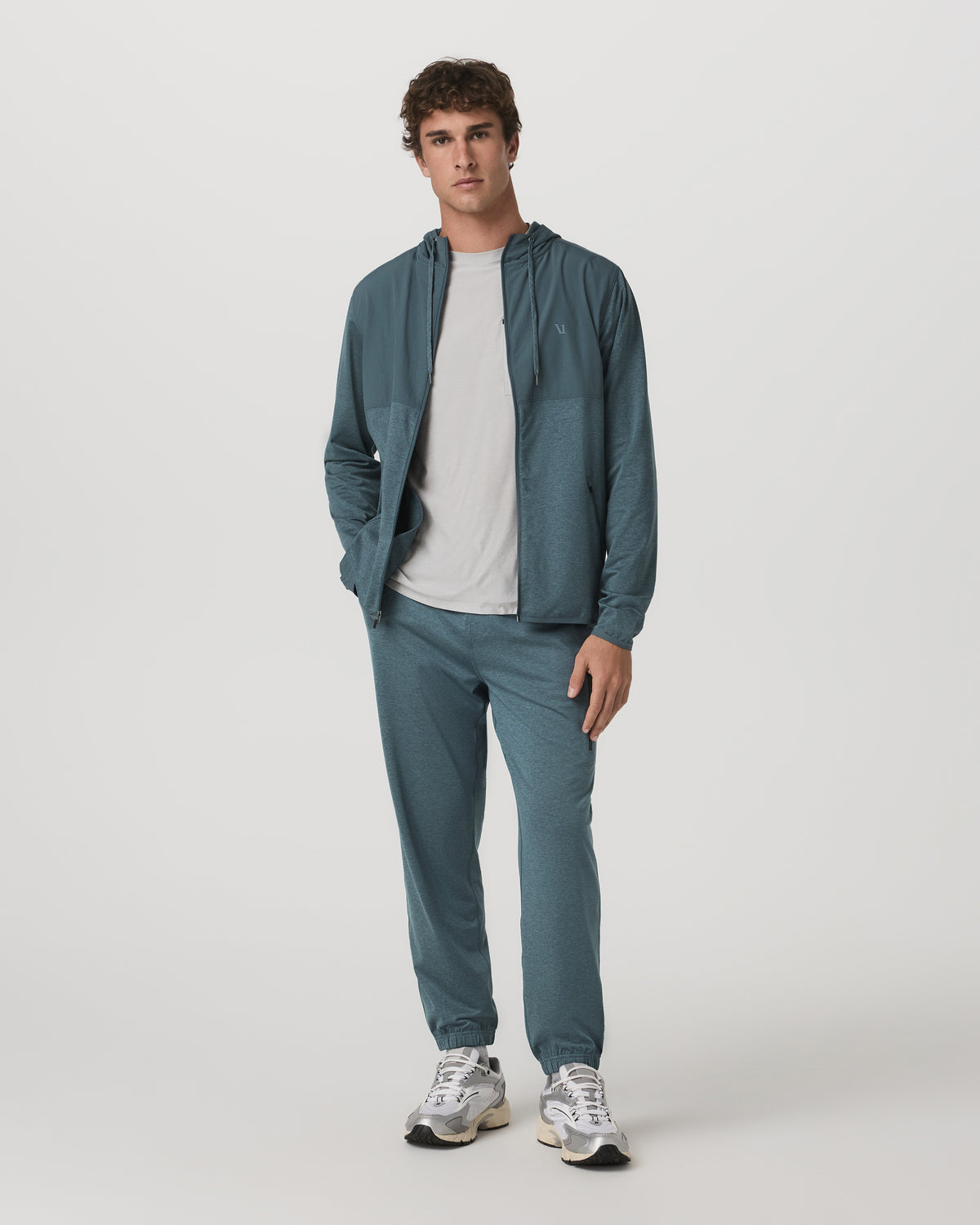 Men Vuori Men's Sunday Performance Sweatpant Blue Sea Heather