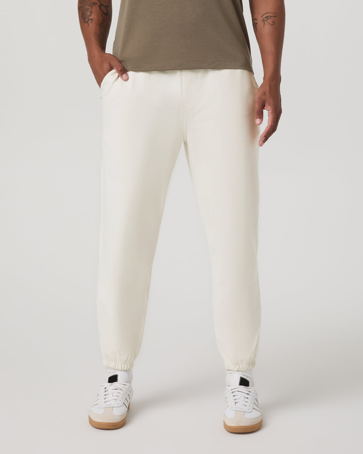 Men Vuori Coronado Sweatpant Men's Ivory Heather Sweatpants