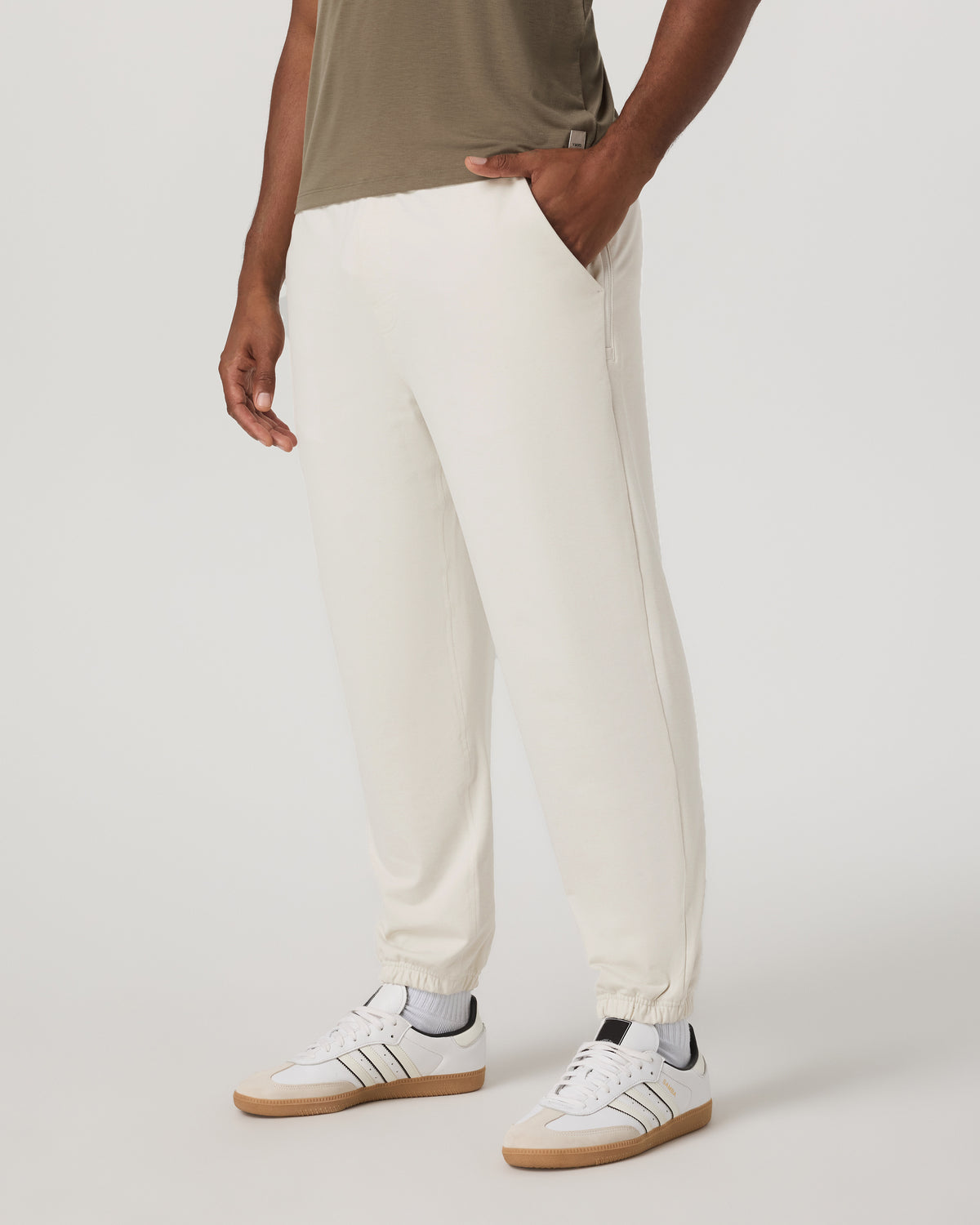 Men Vuori Coronado Sweatpant Men's Ivory Heather Sweatpants
