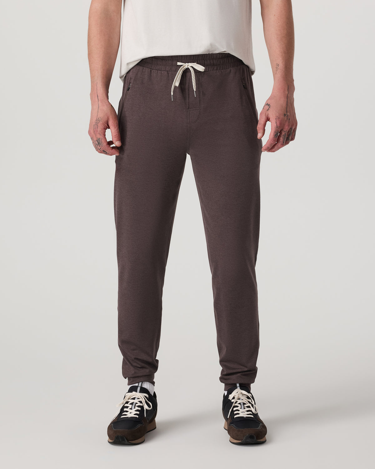 Men Vuori Men's Ponto Performance Jogger 30" Sangria Heather