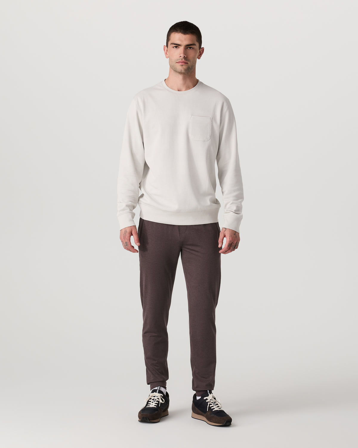 Men Vuori Men's Ponto Performance Jogger 30" Sangria Heather