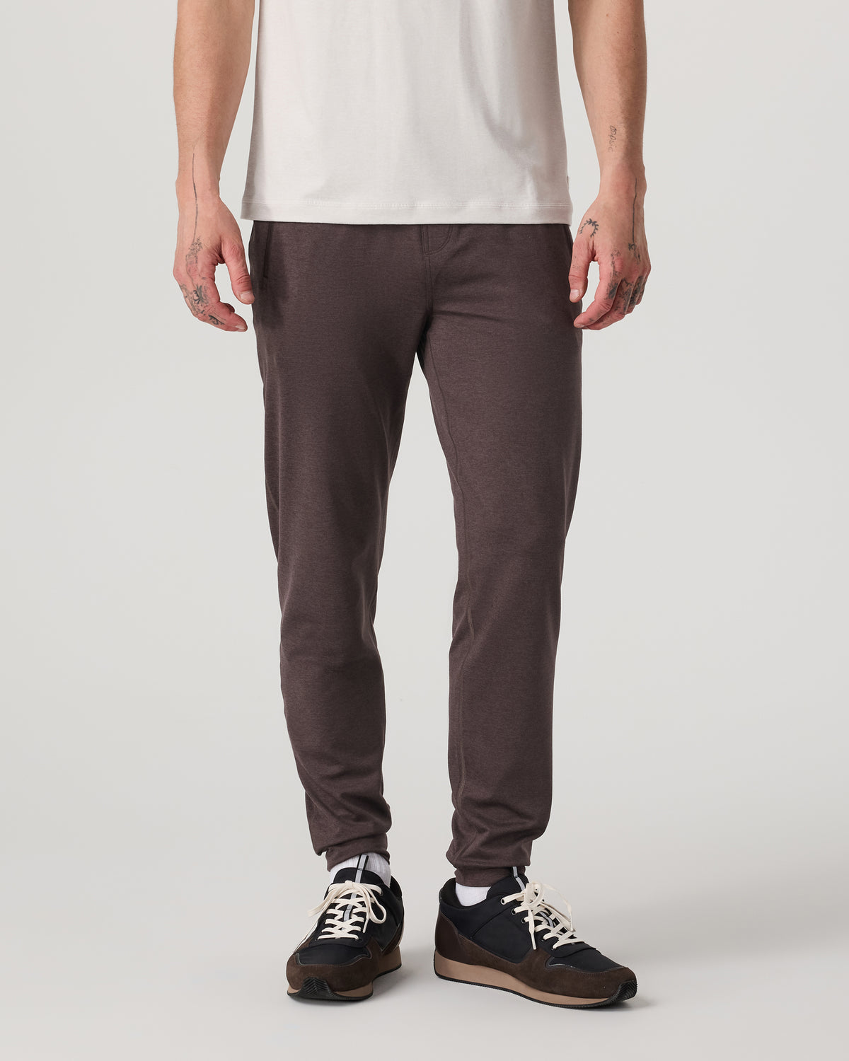 Men Vuori Men's Ponto Performance Jogger 30" Sangria Heather