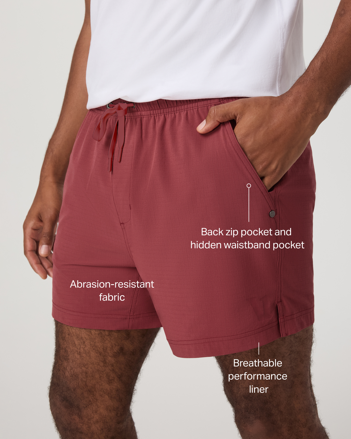Men Vuori HardKore Short Lined 5" Men's Fire Performance Shorts