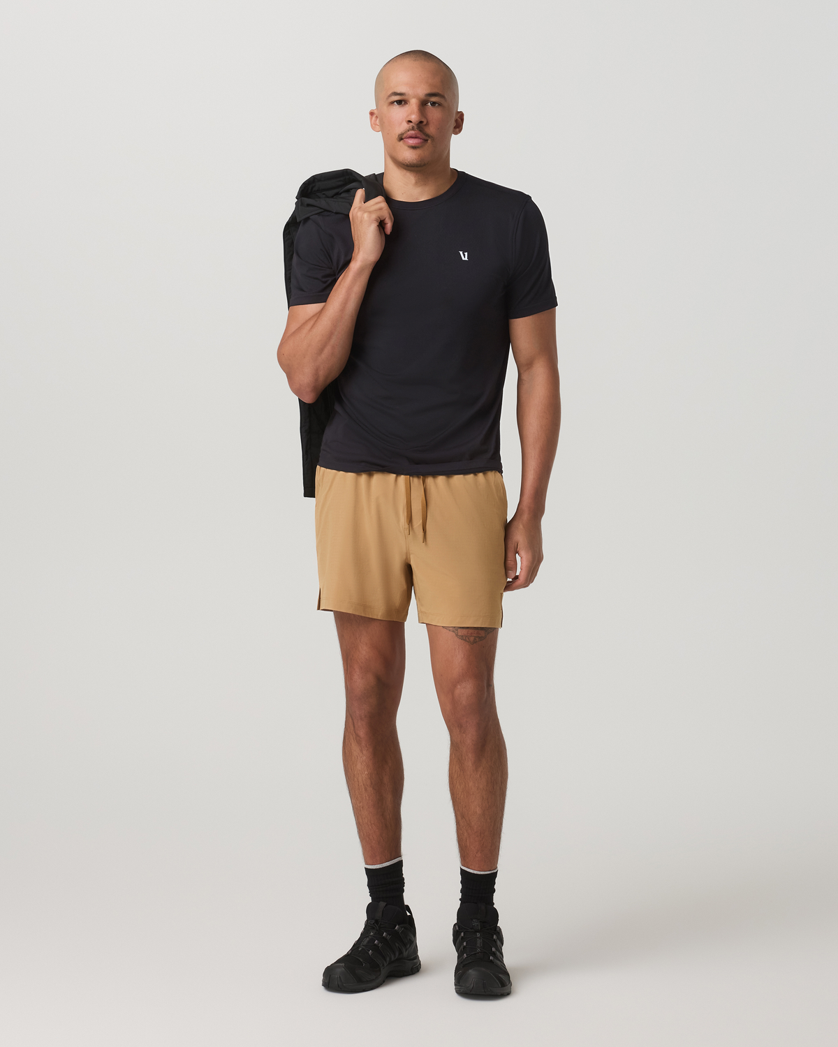 Men Vuori HardKore Short Lined 5" Men's Burlap Performance Shorts