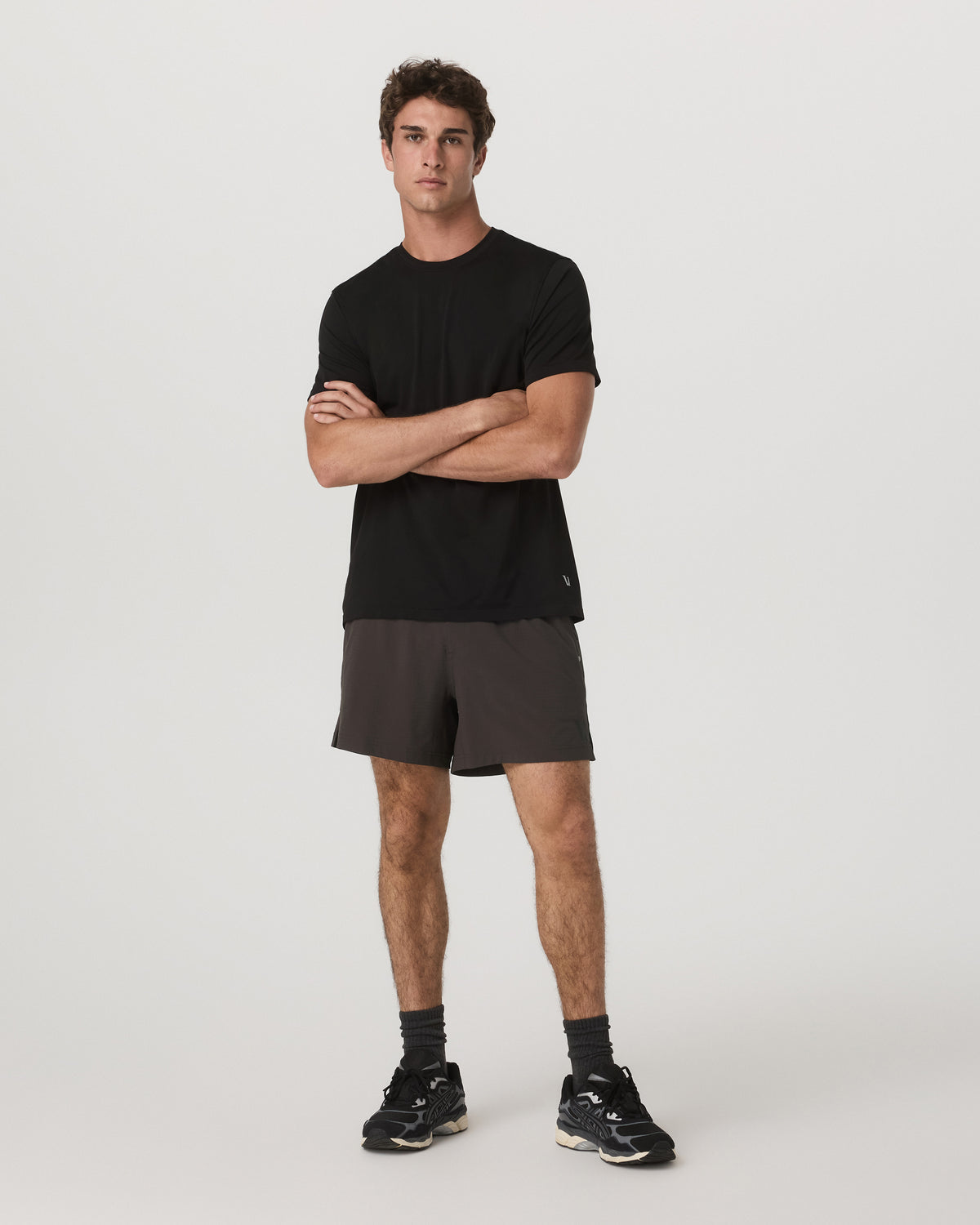 Men Vuori HardKore Short Lined 5" Men's Carbon Performance Shorts