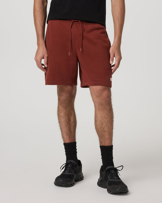 Men Vuori Cypress Vintage Short 7" Men's Firebrick Fleece Shorts