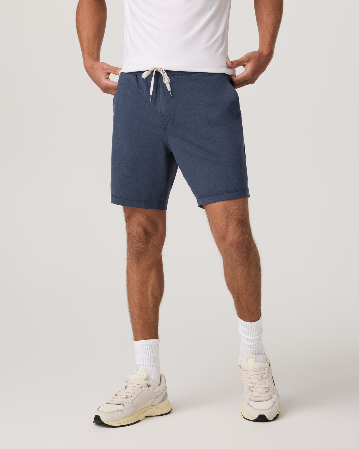 Men Vuori Ponto Performance Short 7" Men's Azure Heather Shorts