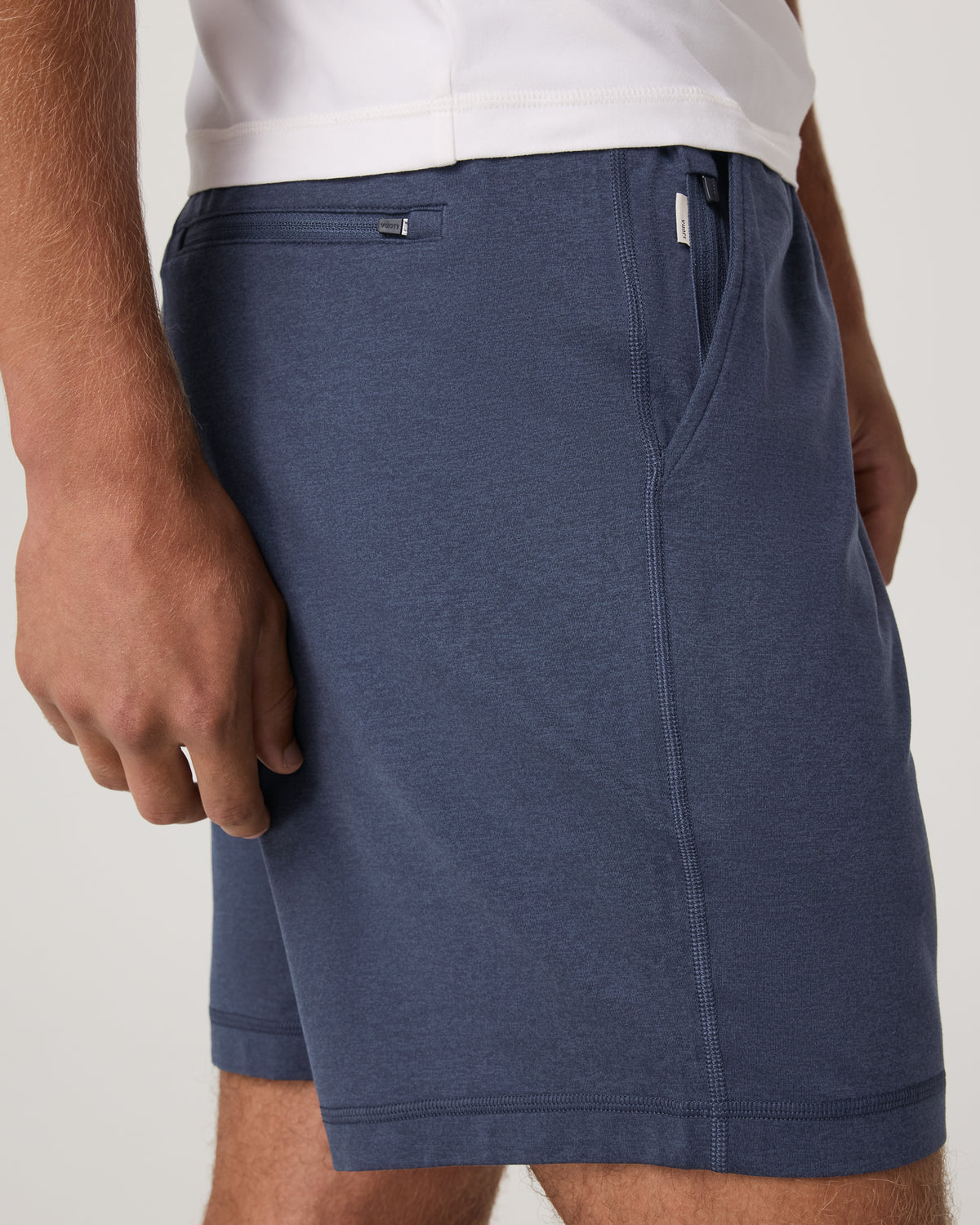 Men Vuori Ponto Performance Short 7" Men's Azure Heather Shorts