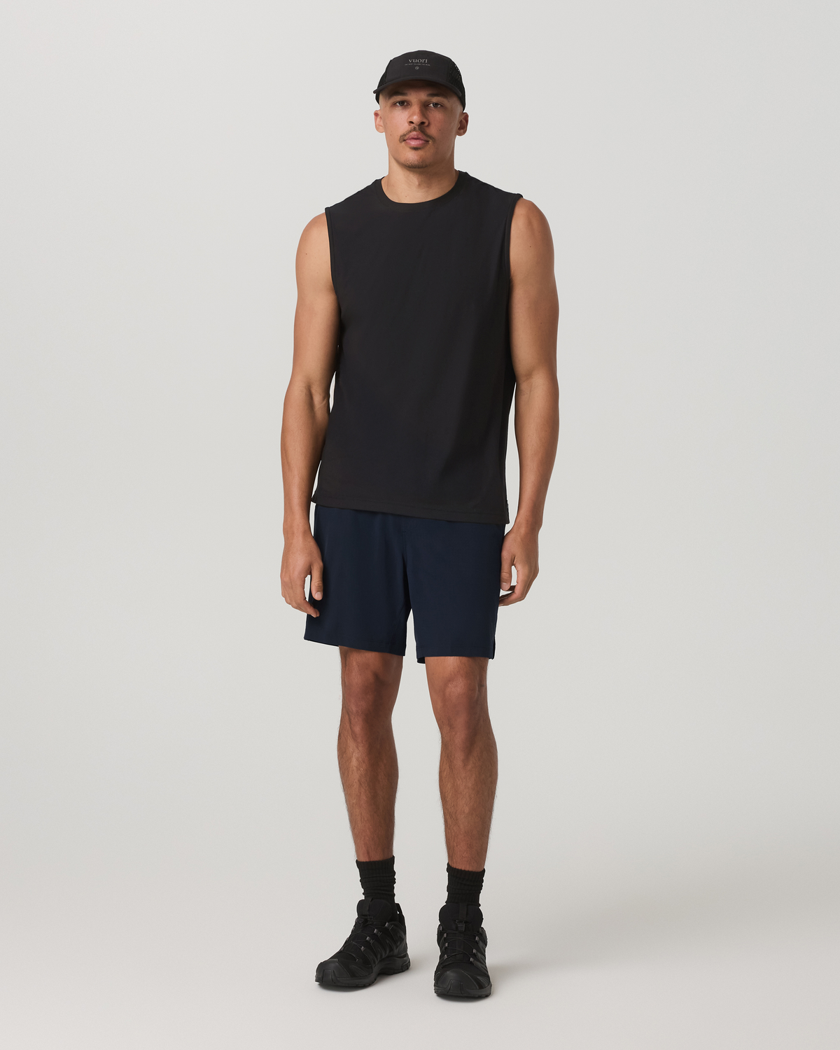 Men Vuori HardKore Short Lined 7" Men's Ink Performance Shorts