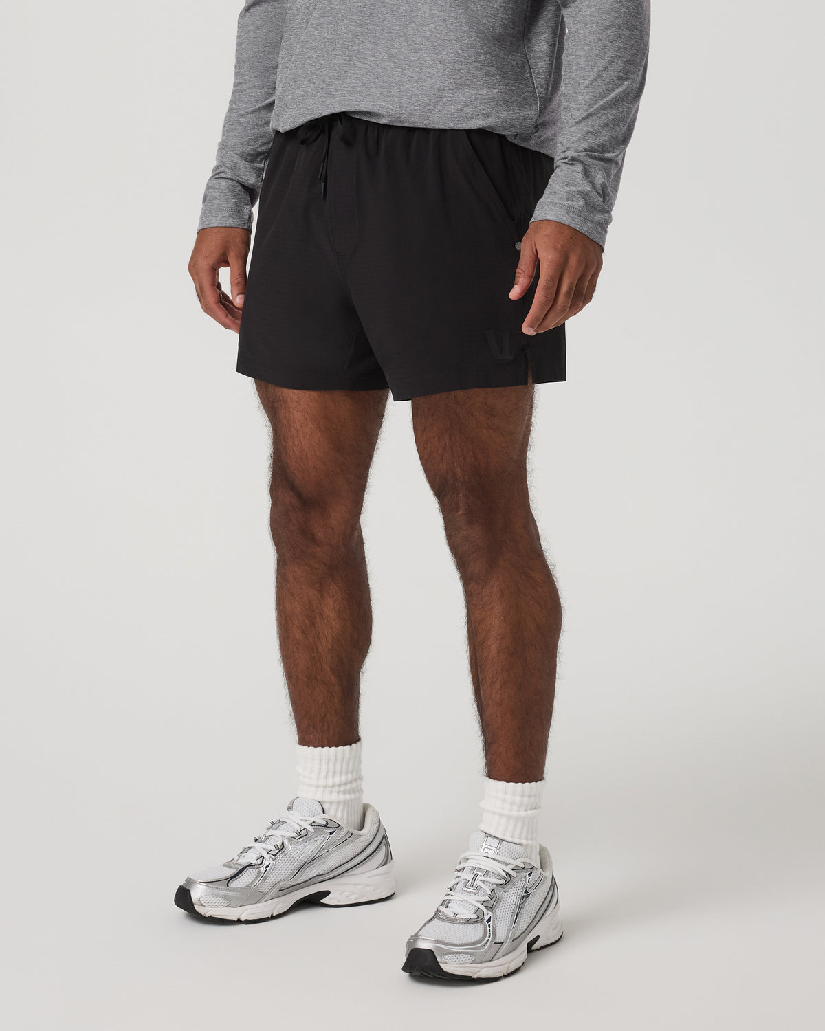 Men Vuori HardKore Short Lined 5" Men's Black Performance Shorts